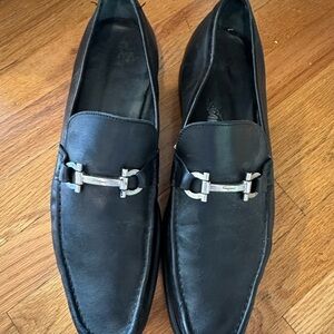Ferragamo loafers with silver buckle